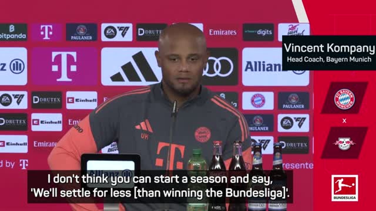 Kompany won't settle for anything less than Bundesliga title with Bayern