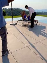 Η Δέσποινα Καμπουρη στα γυρίσματα του τρέιλερ για το Πρωινό