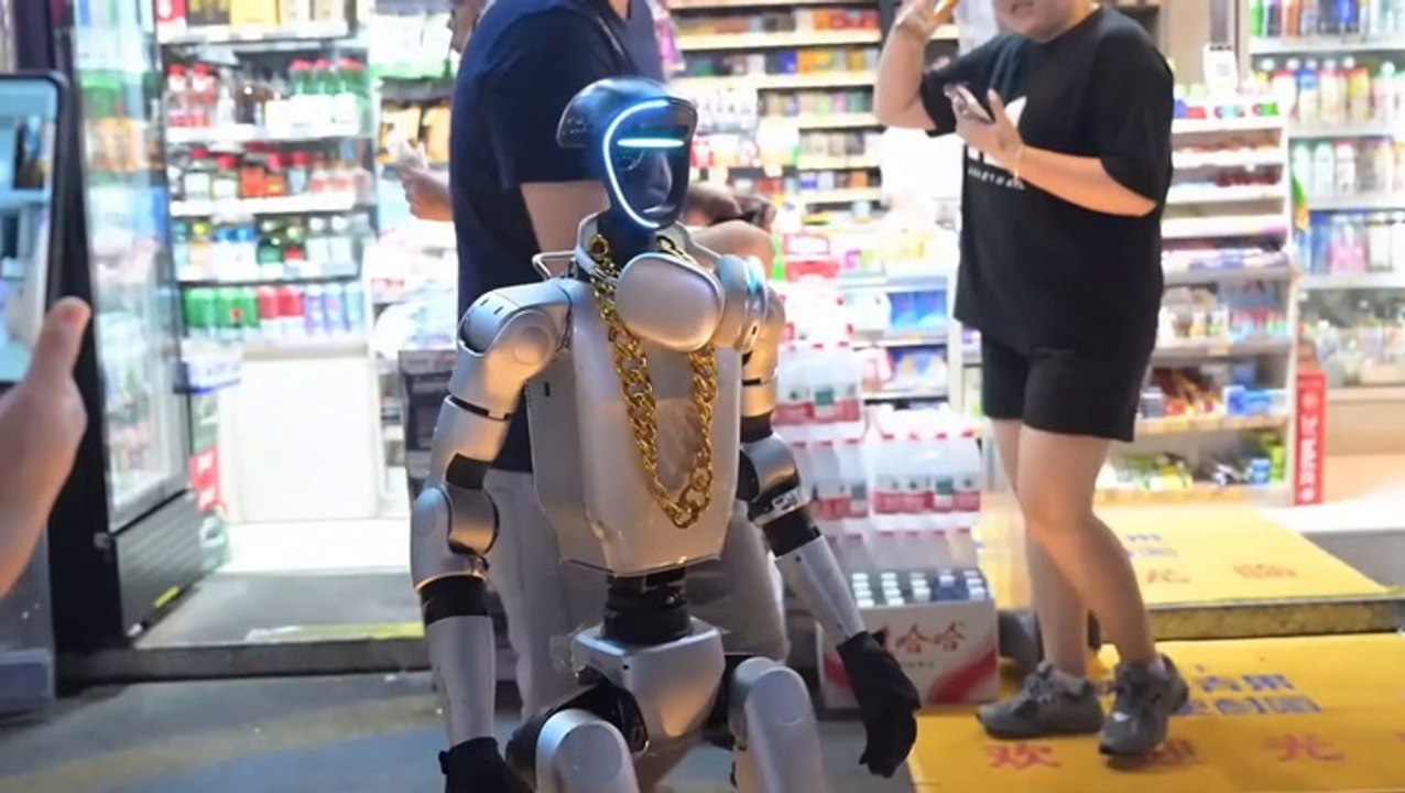 Humanoid robot found patrolling Chinese streets alone