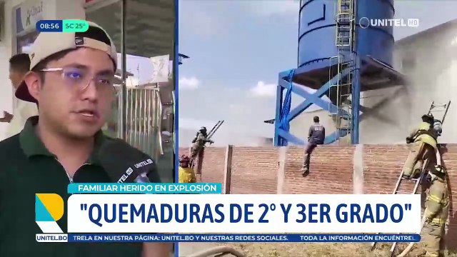 Bombero de la Policía por explosión en un silo tiene quemaduras de tercer grado y su familia pide ayuda