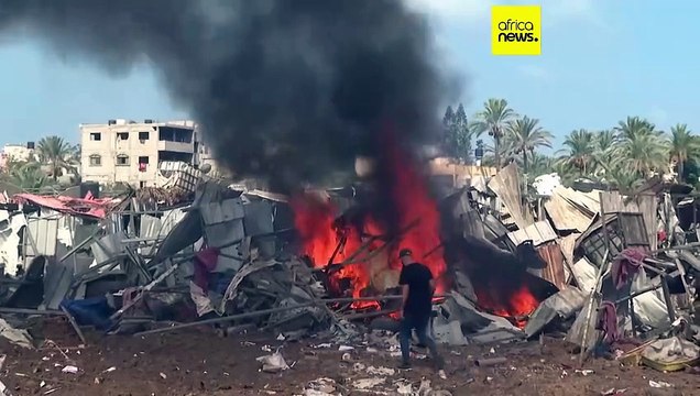 Gaza: Israeli airstrikes hit camp for displaced families in Deir al-Balah