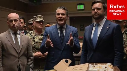 Protesters Nearly Drown Out Hegseth As He Touts Trump DC Crime Crackdown During Union Station Visit