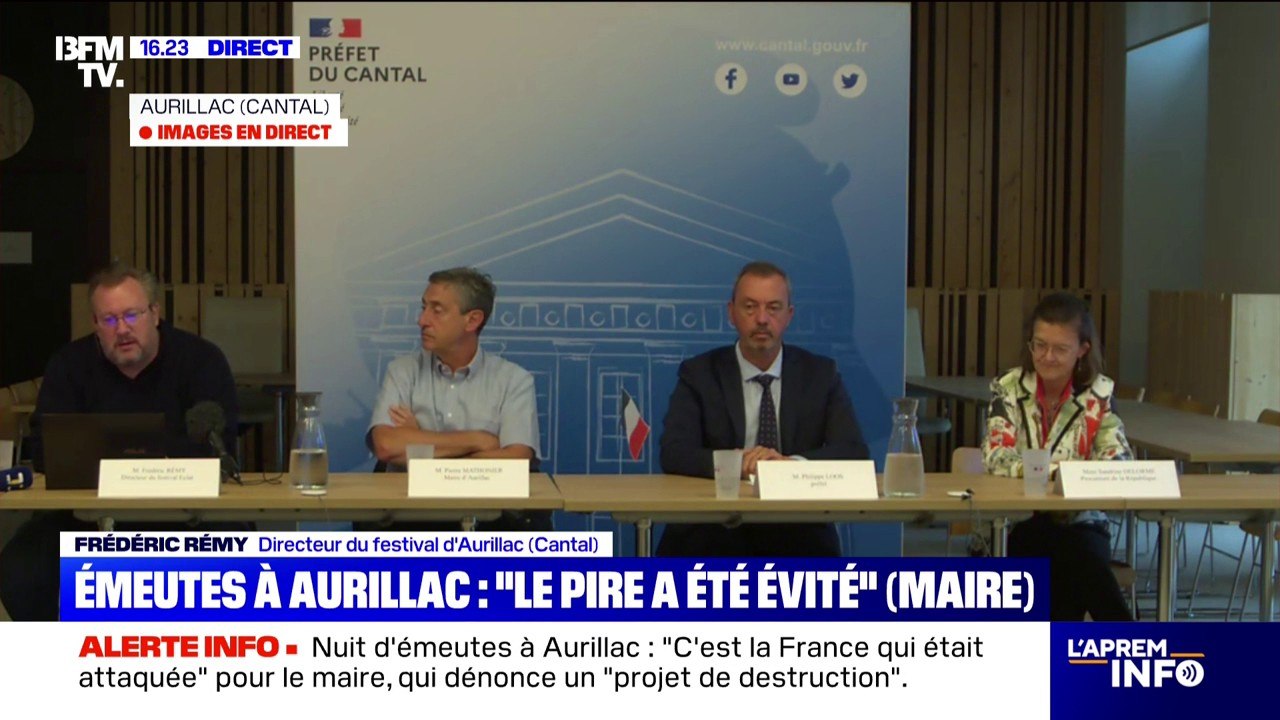Affrontements à Aurillac: "Le dispositif de sécurité sera renforcé", annonce Philippe Loos, préfet du Cantal
