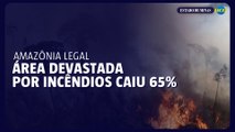 Área devastada por incêndios na Amazônia Legal caiu 65% em julho