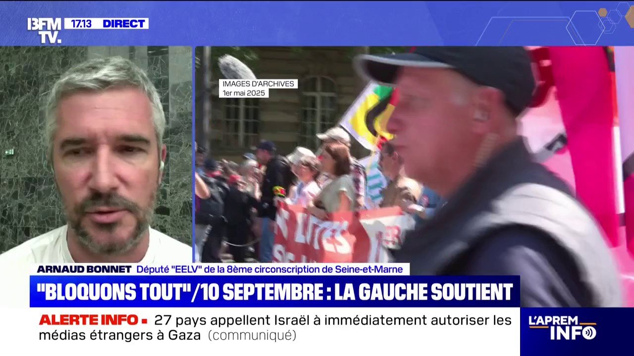 Mobilisation du 10 septembre: "On sera là en soutien", assure Arnaud Bonnet, député EELV de la 8e circonscription de Seine-et-Marne