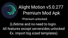 Alight Motion v5.0.277 Premium Mod Apk