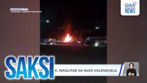 Delivery truck, nagliyab sa NLEX-Valenzuela | Saksi