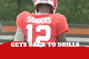 Shedeur Sanders forgets quarterback drama with the Browns and returns to drills