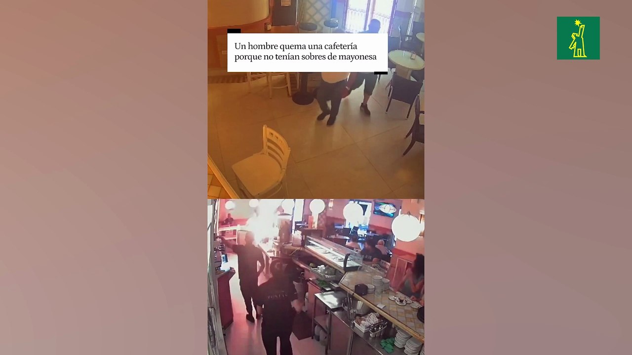 Detenido en España por incendiar un bar porque no le pusieron mayonesa en el bocadillo