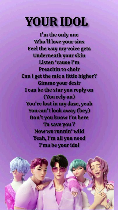 "YOUR IDOL"_Kpop demon hunters_Saja boys_song_lyrics_jinu#Kpopdemonhuntwrs#kpop#demonhunters#SongLyrics#Mira#Rumi#Zoey#Shorts#Song#Trending