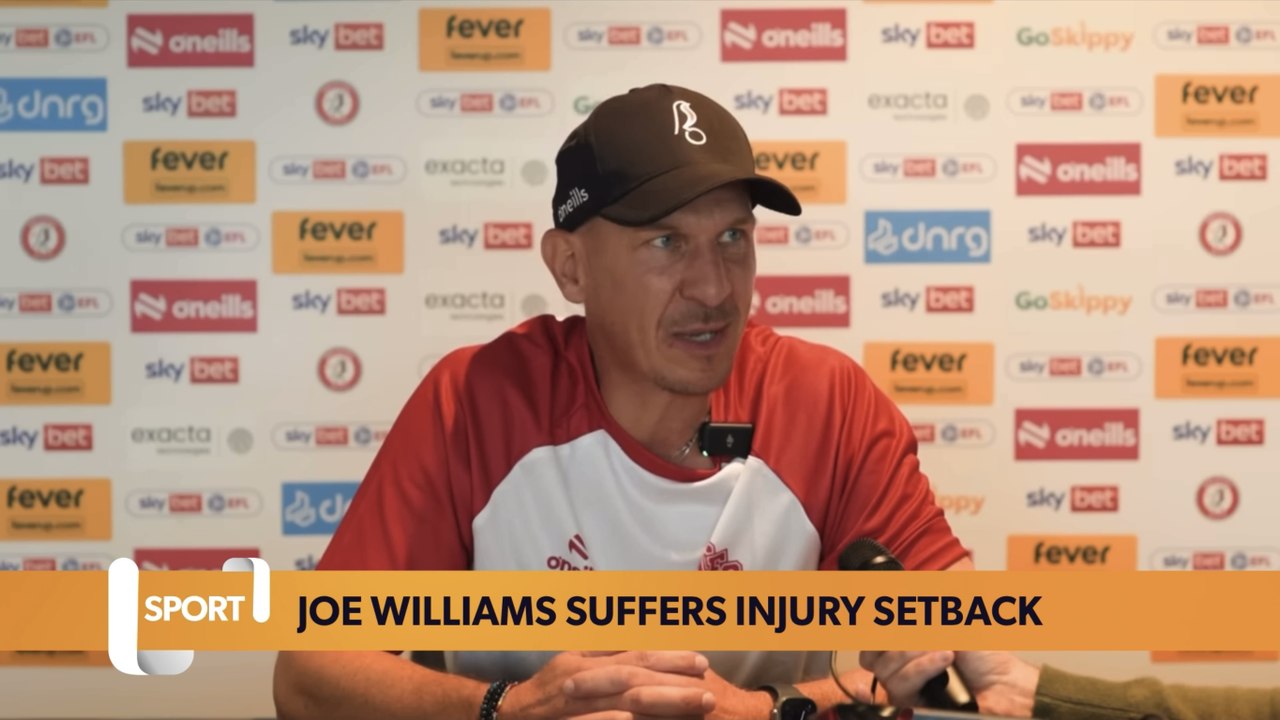 Gerhard Struber confirms Joe Williams injury setback in blow for Bristol City