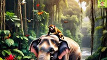 The AMAZING Friendship Between Elephants And Monkeys l ہاتھی اور بندر کی دوستی​  l AM Child Cartoons