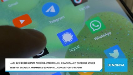 Mark Zuckerberg Halts AI Hiring After Million-Dollar Talent Poaching Sparks Investor Backlash Amid Meta's 'Superintelligence Efforts:' Report