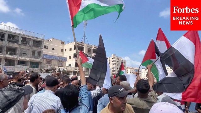 Palestinians Stage Protests As Israel Intensifies Offensive In Gaza City