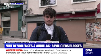 Affrontements à Aurillac: les brigades de CRS patrouillent dans la ville, avant la deuxième nuit du festival