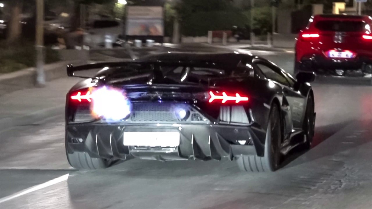 LOUD Lamborghini Aventador SVJ 63 with Capristo Exhaust - FLAMES, Revs & Accelerations !