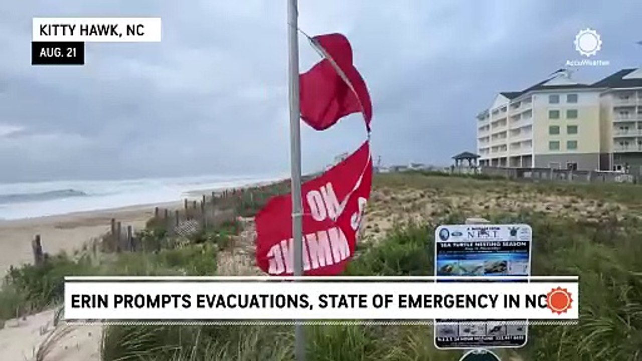 Dangerous surf slams North Carolina Outer Banks