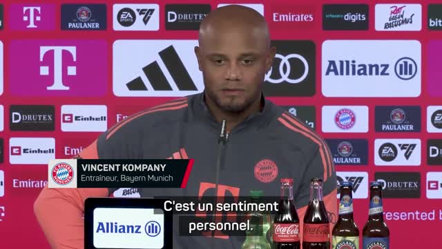 Bayern Munich - Kompany : “Avoir la rage d’une équipe qui n'a rien gagné”