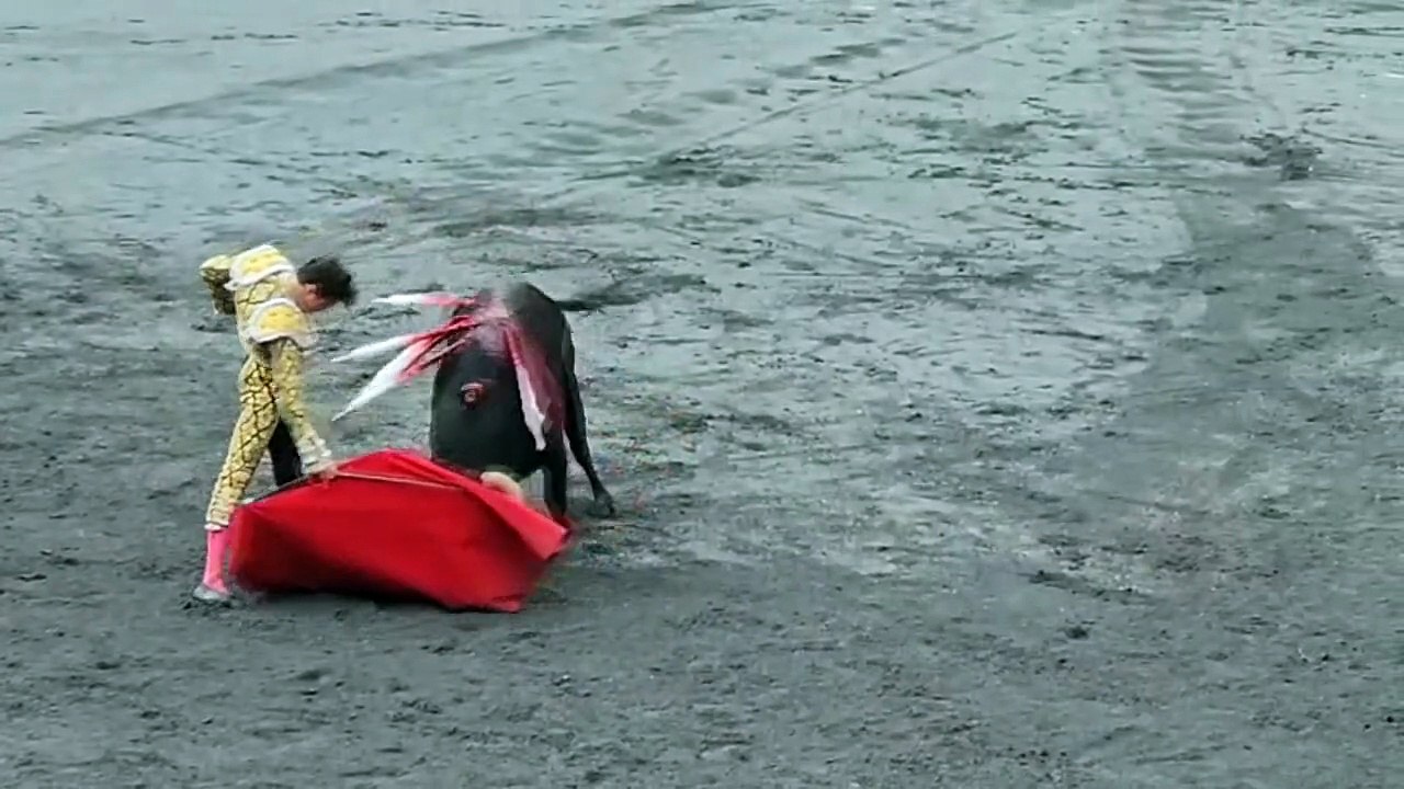 Momentos de la faena de poder de Roca Rey al quinto en Bilbao, al que ha desorejado.