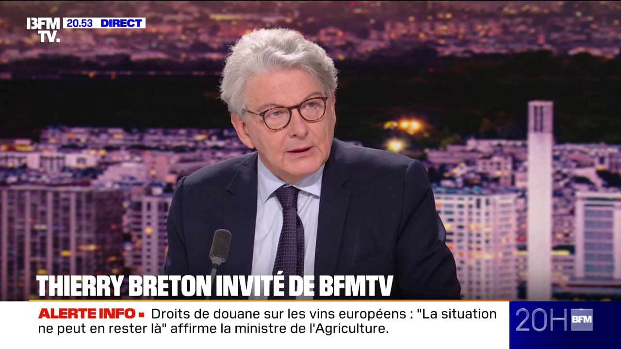 Ukraine: "Il faut qu'on comprenne désormais que nous sommes seuls", réagit Thierry Breton, ancien commissaire européen au Marché intérieur et ancien ministre de l'Économie