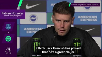 Grealish is an 'unbelievable talent' - Hurzeler