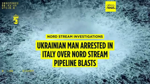 Ukrainian man arrested in Italy over Nord Stream pipeline blasts