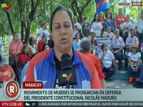 Aragua | Movimientos de mujeres manifiestan su firme apoyo al presidente Nicolás Maduro