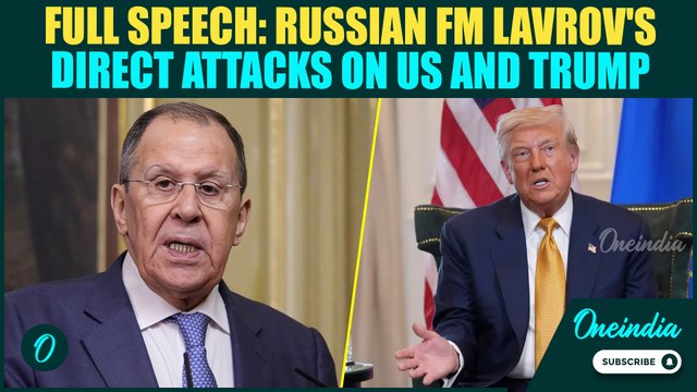 FULL SPEECH: Russian FM Lavrov Bashes Trump Over Gas Hypocrisy| Putin Dares West With India Visit