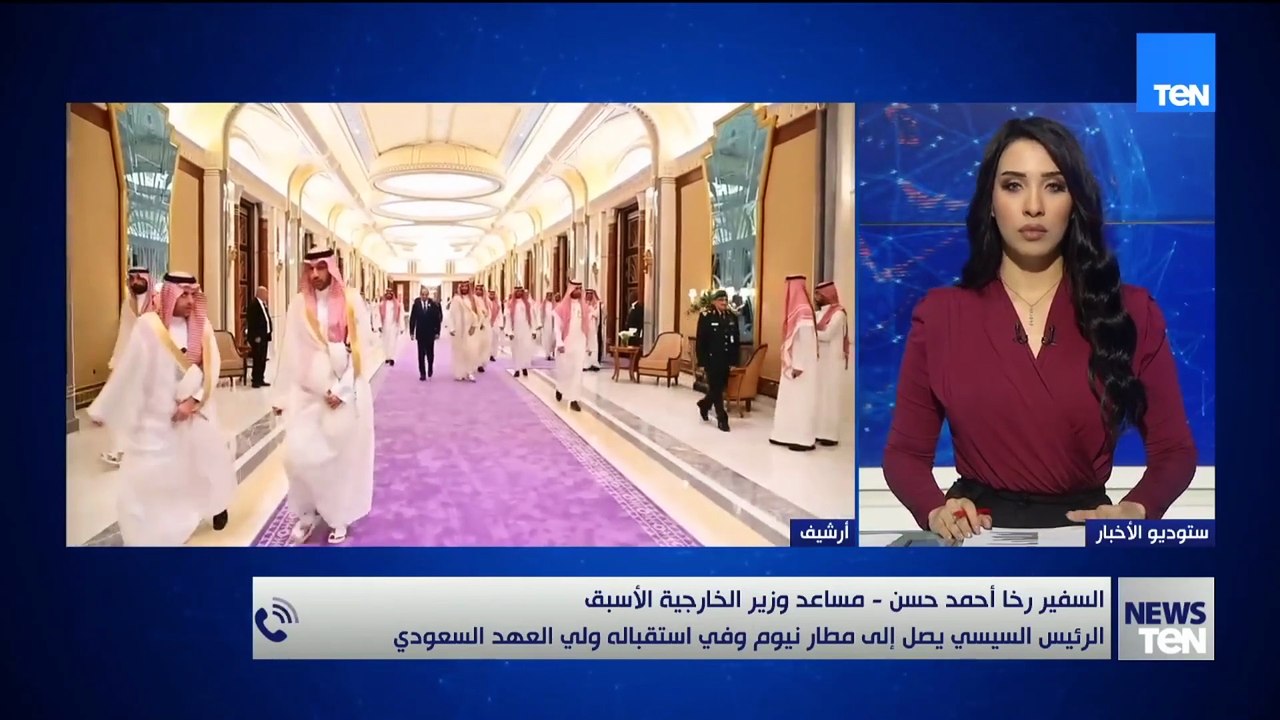 السفير رخا أحمد حسن: القضية الفلسطينية تتصدر أجندة مباحثات السيسي وولي العهد السعودي