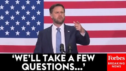 JD Vance Takes Questions From Reporters At Event In Georgia