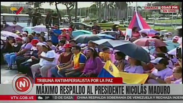 Mujeres de Caracas rechazan las agresiones injerencistas del gobierno estadounidense