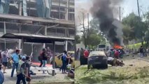 En imágenes: así fue la explosión de un vehículo cerca a la escuela militar de aviación en Cali