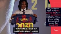 Kounde not considering 'legend' status at Barcelona