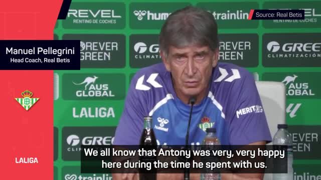 Antony’s Betis move in Manchester United’s hands – Pellegrini
