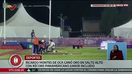 Ricardo Montes de Oca suma récord panamericano en Salto Alto con medalla de oro