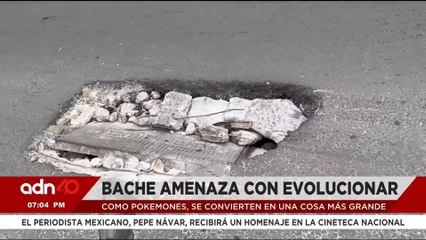 Así cayó un motociclista por un bache que nadie arregla en Picacho-Ajusco I Ciudad Desnuda