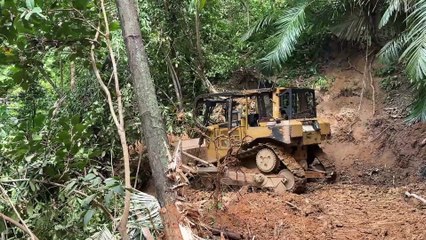 Field Experience of Opening a New Road with D6R XL Bulldozer