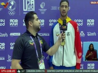 Karateka Joaquín Sánchez logro medalla de oro en +84 kilos tras derrotar al atleta de Ecuador