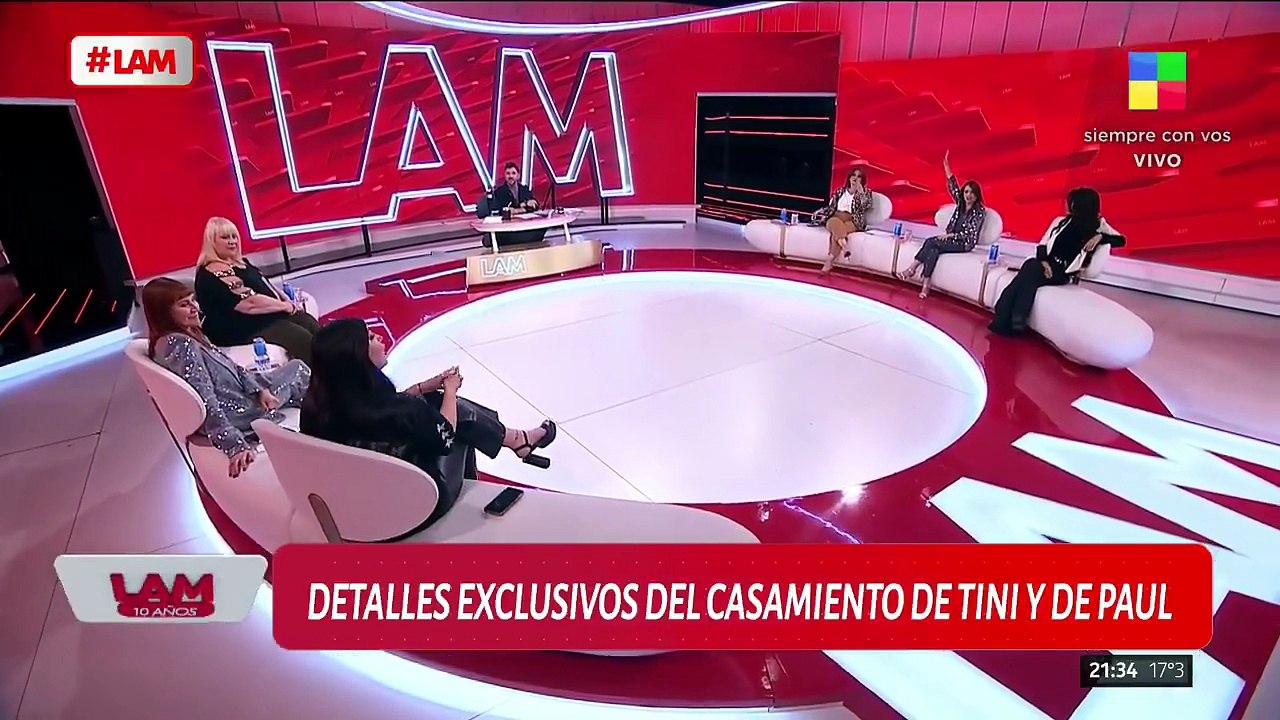 DETALLES EXCLUSIVOS DEL CASAMIENTO DE TINI Y DE PAUL