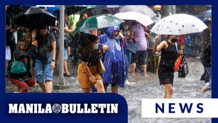 Heavy rains continue to pour at corner of Taft Ave. and UN Ave., cause flooding, traffic in Manila
