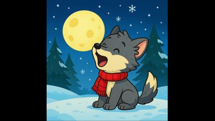 El Lobito Canta a la Luna Nevada | North Dakota Fairytales | Cuentos de Hadas de North Dakota