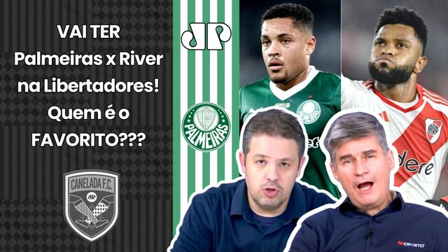 TEM FAVORITO??? Cara, esse PALMEIRAS x RIVER PLATE pra mim... Quartas da Libertadores GERA DEBATE!