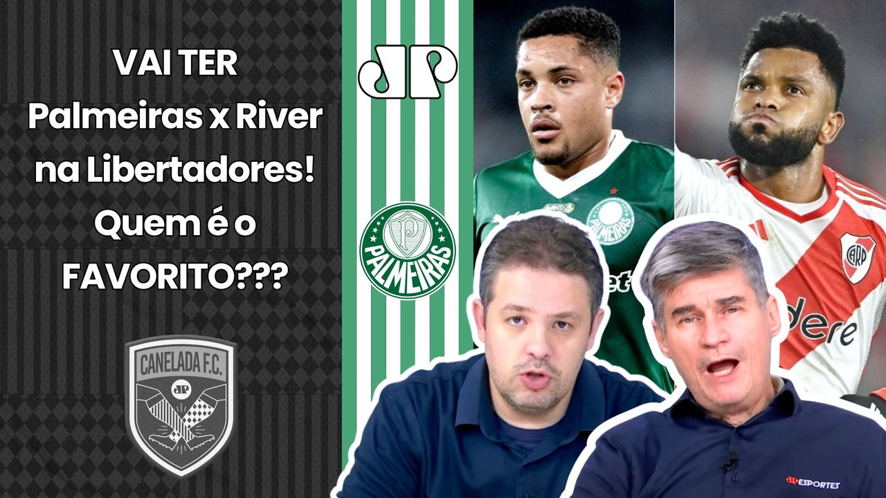 TEM FAVORITO??? "Cara, esse PALMEIRAS x RIVER PLATE pra mim..." Quartas da Libertadores GERA DEBATE!