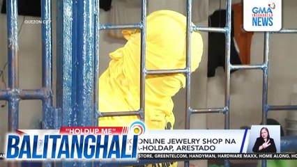 Delivery rider ng online jewelry shop na nagkunwaring na-holdap, arestado | Balitanghali