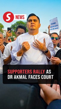 Crowd of supporters swells as Dr Akmal expected to be charged in Bukit Mertajam