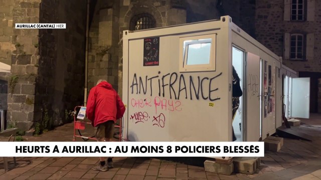 Heurts à Aurillac : au moins 8 policiers blessés