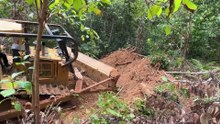 The Challenge of Opening Roads in the Mountain with a D6R XL Bulldozer