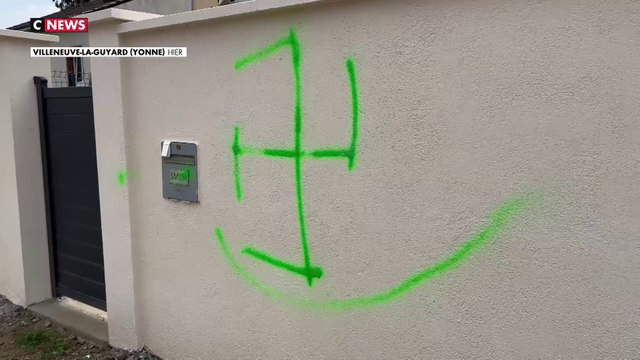 Antisémitisme : une maison taguée d'une croix gammée à Villeneuve-la-Guyard