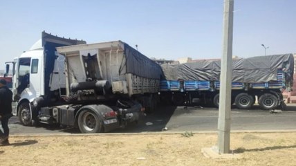 İki tır çarpıştı, sürücüler kardeş çıktı