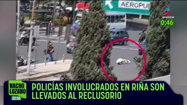 Policías involucrados en la riña y asesinato de un motociclista fueron trasladados al reclusorio oriente